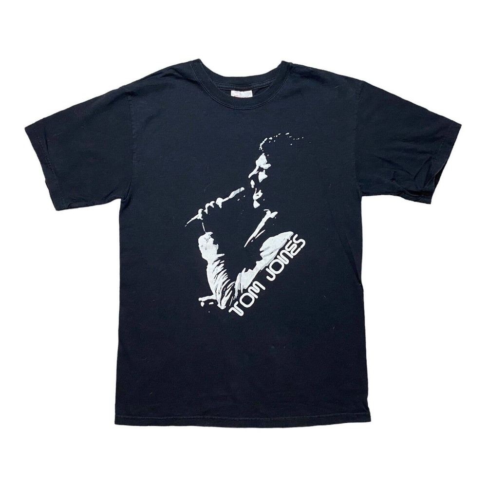 Tom Jones Hanes Heavyweight Black Concert Tee T-Shirt Size Adult Small 2005